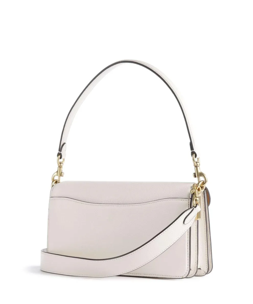 Tabby 26 Schultertasche genarbtes Leder elfenbein