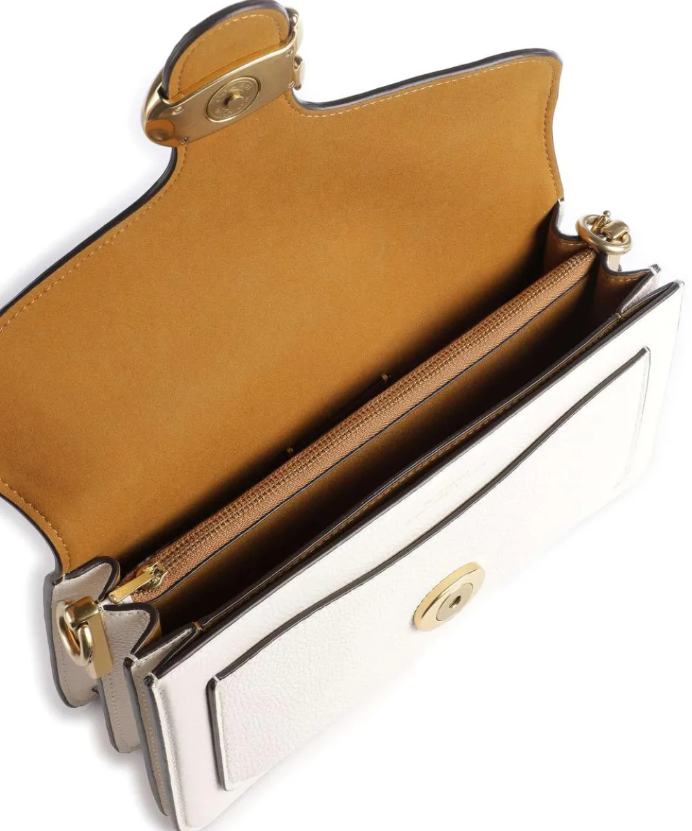 Tabby 26 Schultertasche genarbtes Leder elfenbein