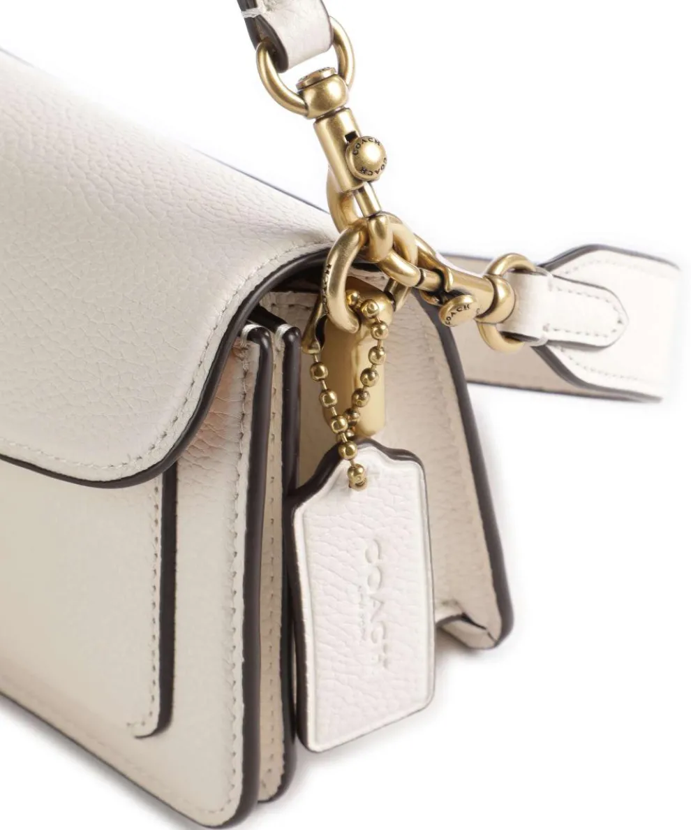 Tabby 20 Umhängetasche genarbtes Leder weiß