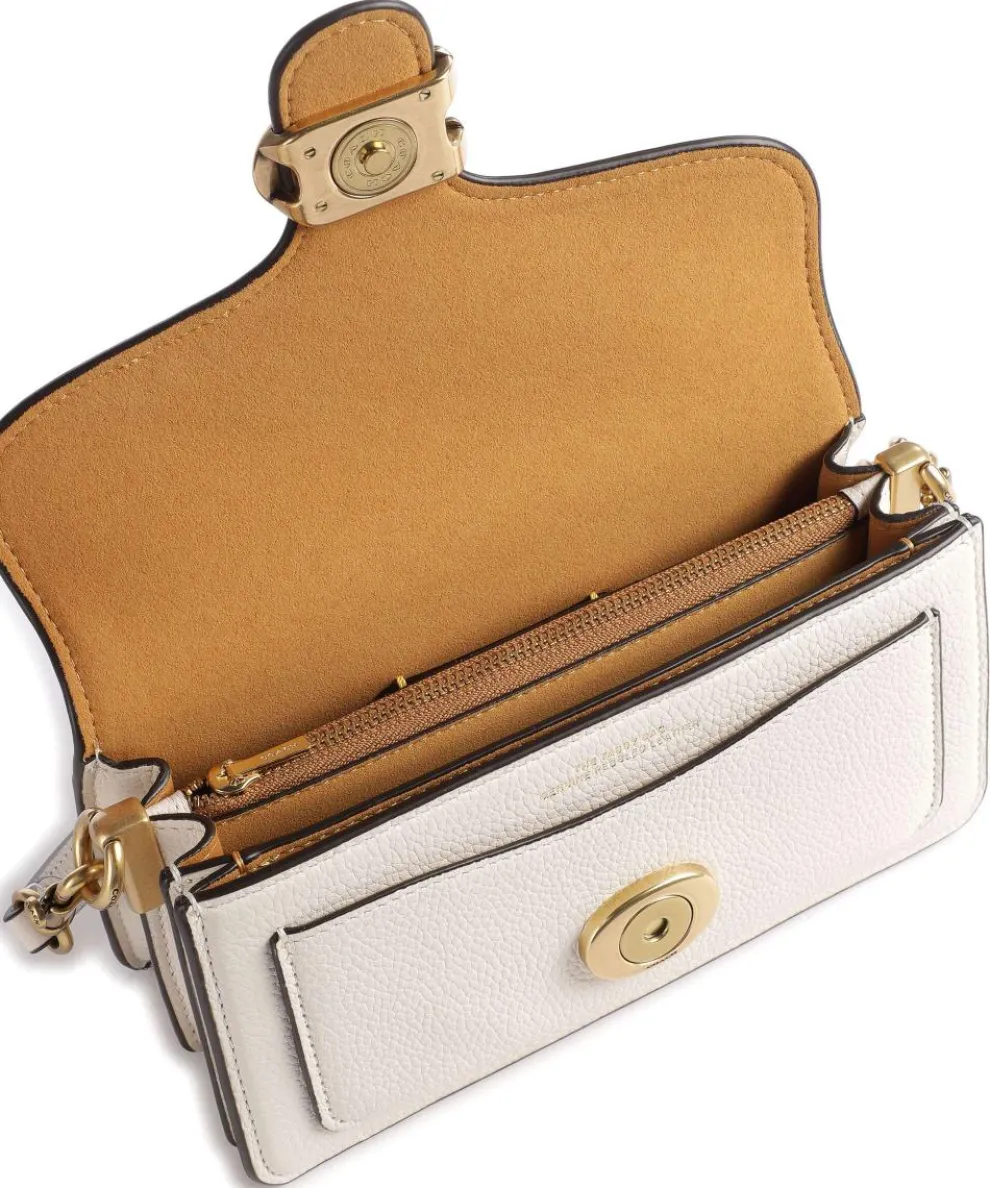 Tabby 20 Umhängetasche genarbtes Leder weiß