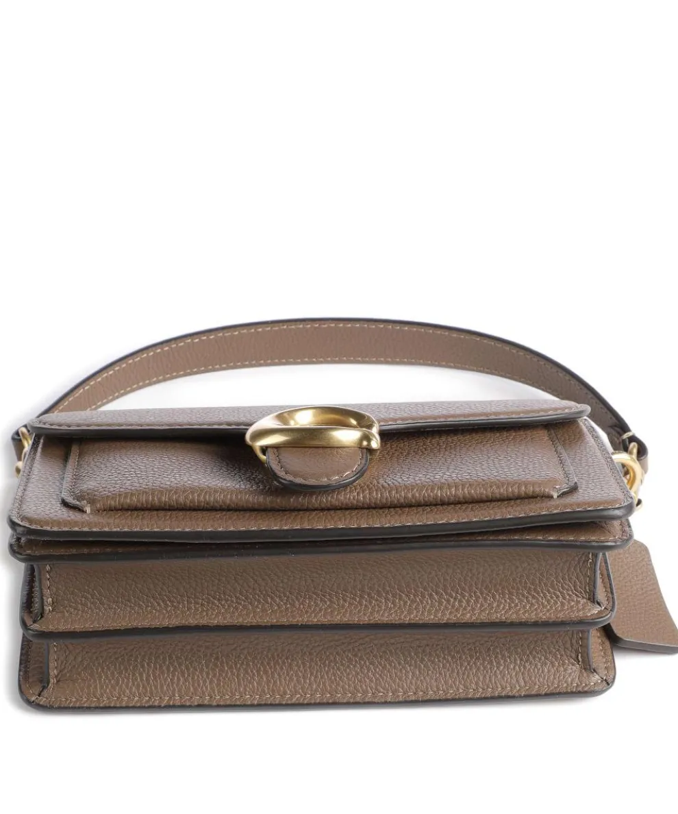 Tabby 20 Umhängetasche genarbtes Leder braun