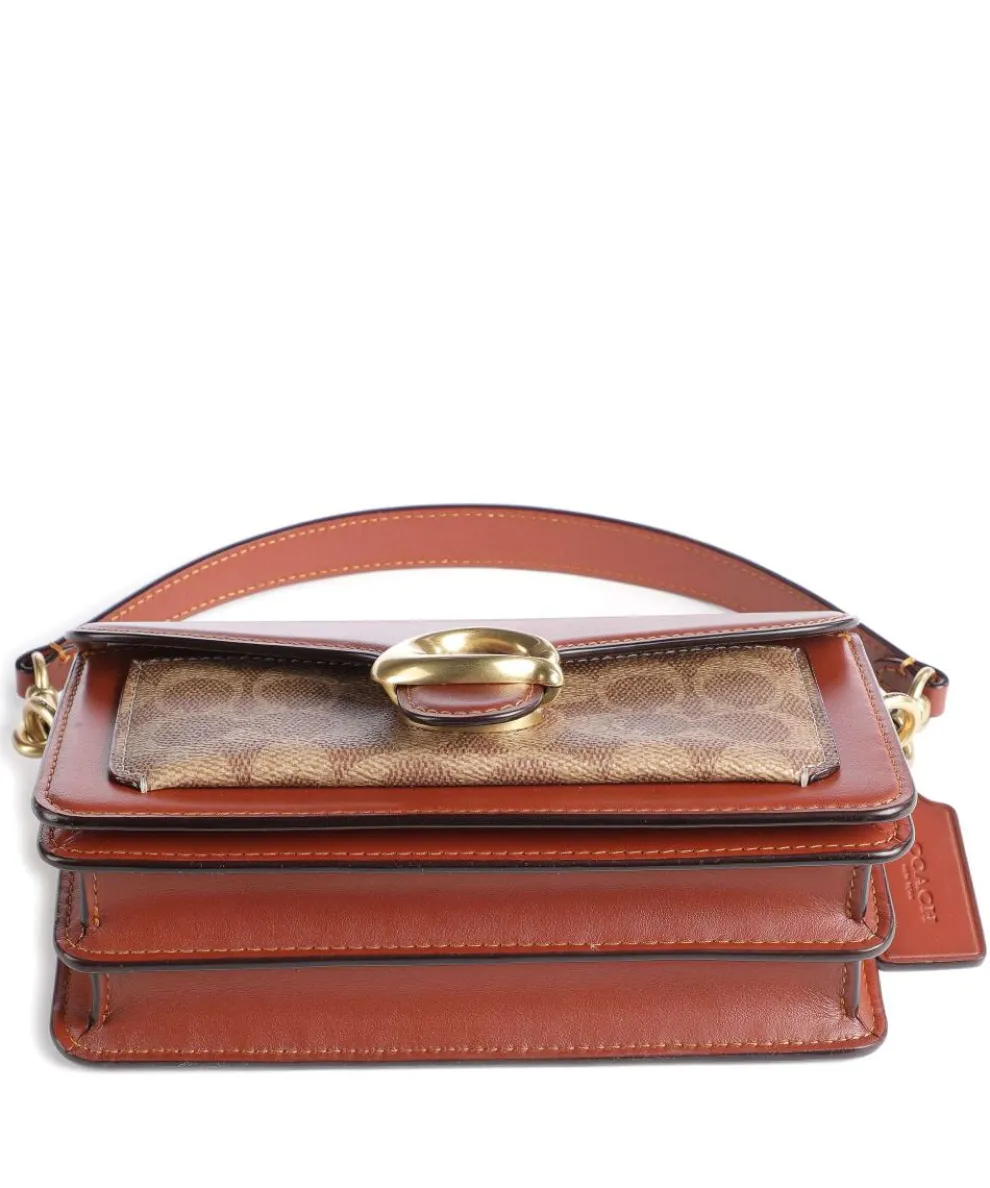 Tabby 20 Umhängetasche genarbtes Leder braun