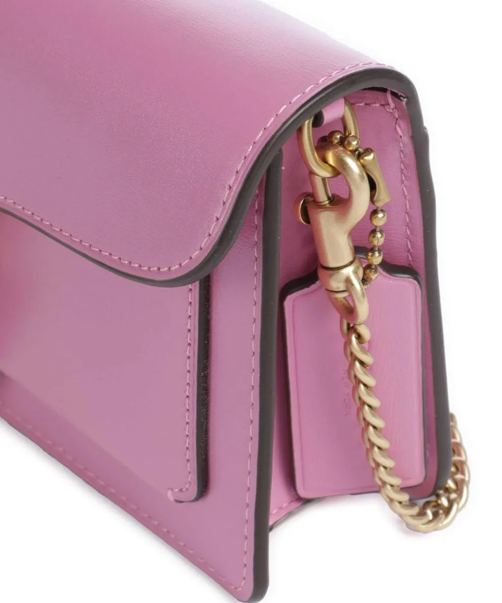 Tabby Chain Umhängetasche fein genarbtes Rindsleder fuchsia