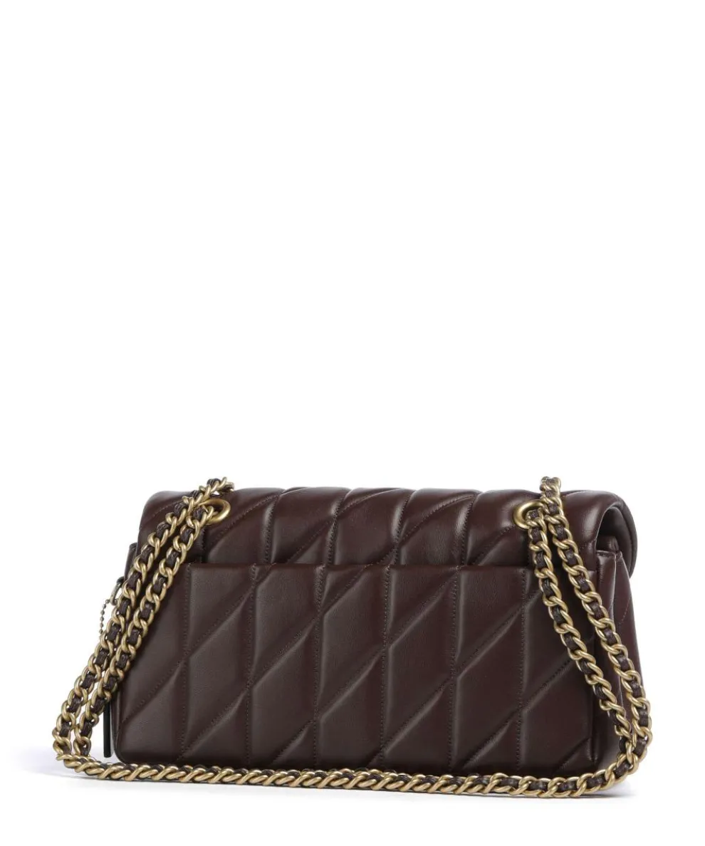 Tabby Quilted 26 Schultertasche Nappaleder dunkelbraun