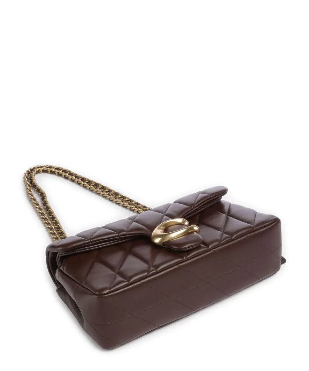 Tabby Quilted 26 Schultertasche Nappaleder dunkelbraun