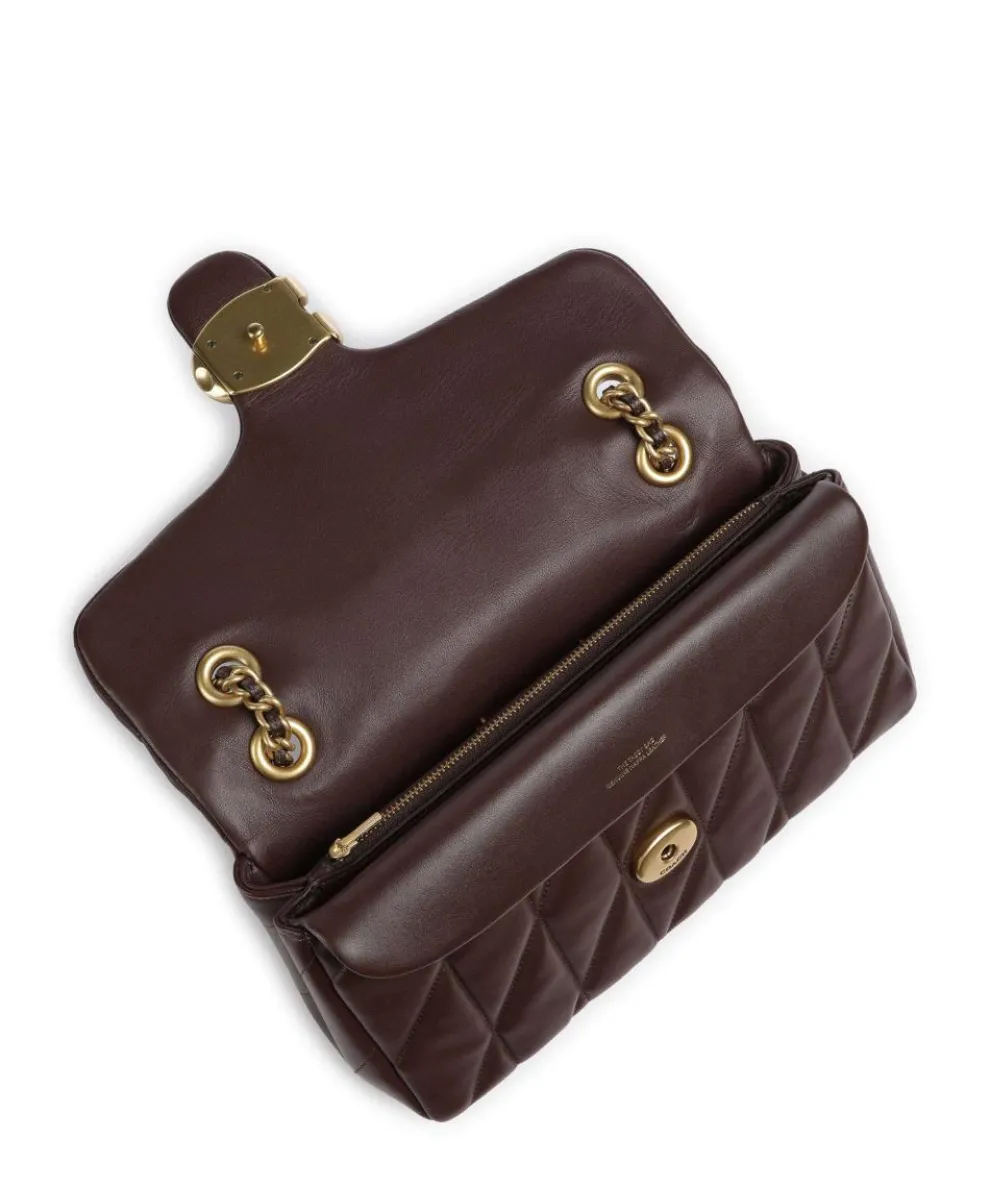 Tabby Quilted 26 Schultertasche Nappaleder dunkelbraun