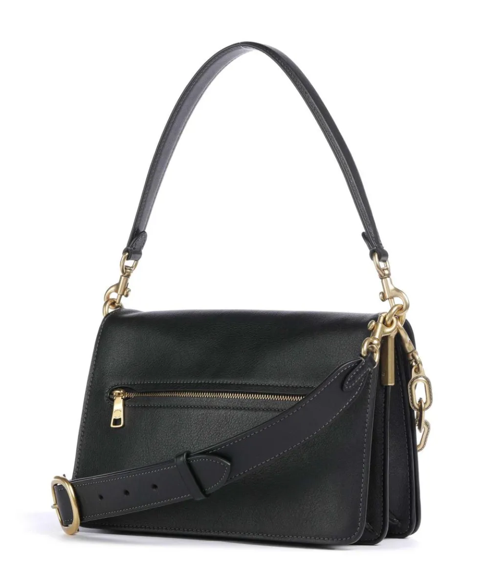 Tabby Soft Chain Schultertasche fein genarbtes Leder schwarz