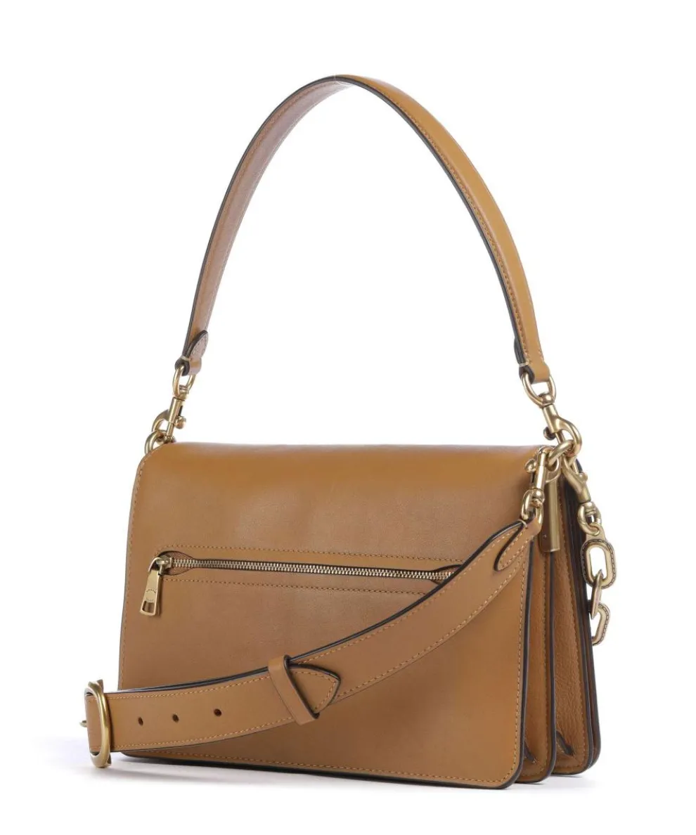 Tabby Soft Chain Schultertasche fein genarbtes Leder hellbraun