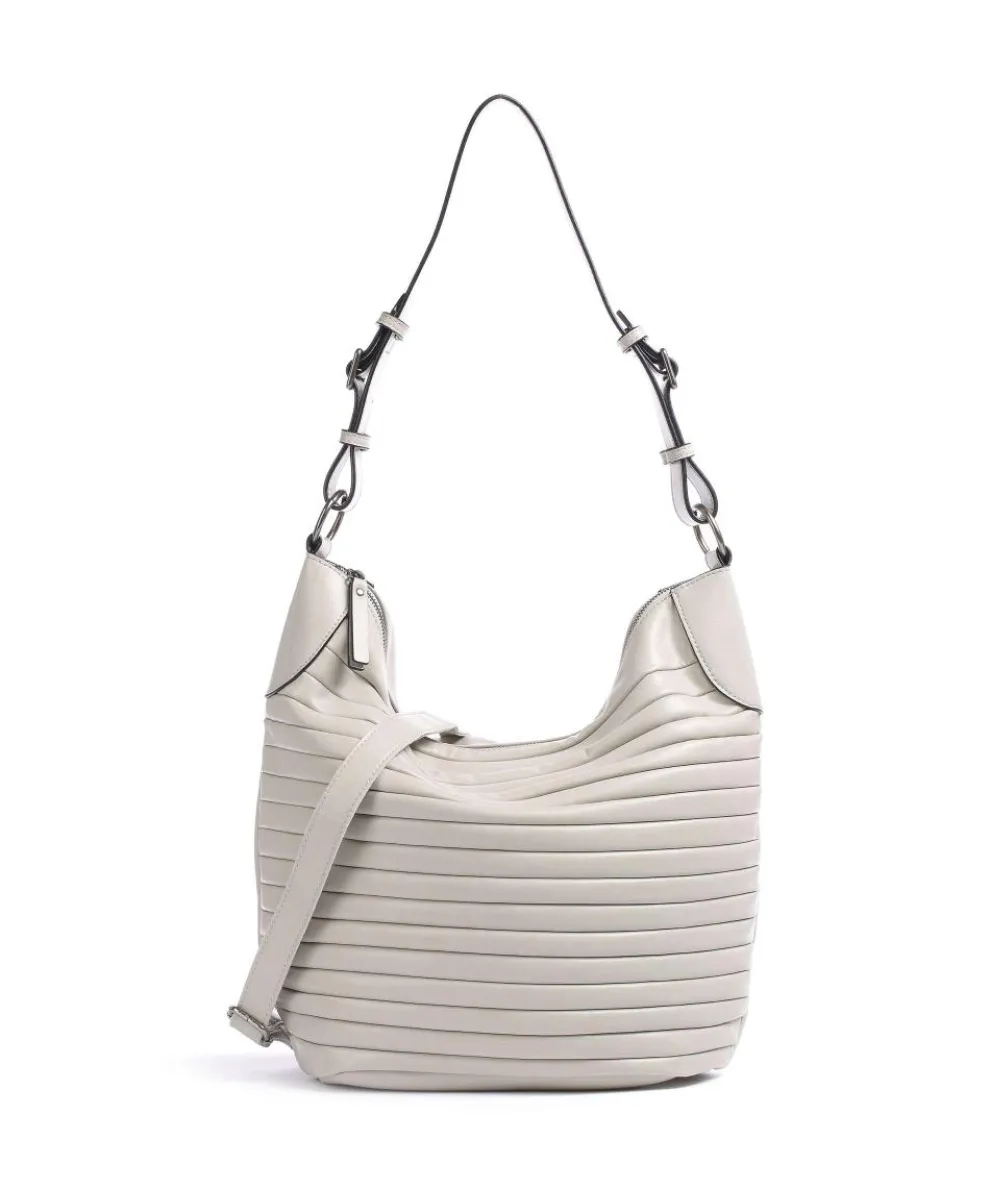 Tabily Beuteltasche fein genarbtes Leder beige/gelb