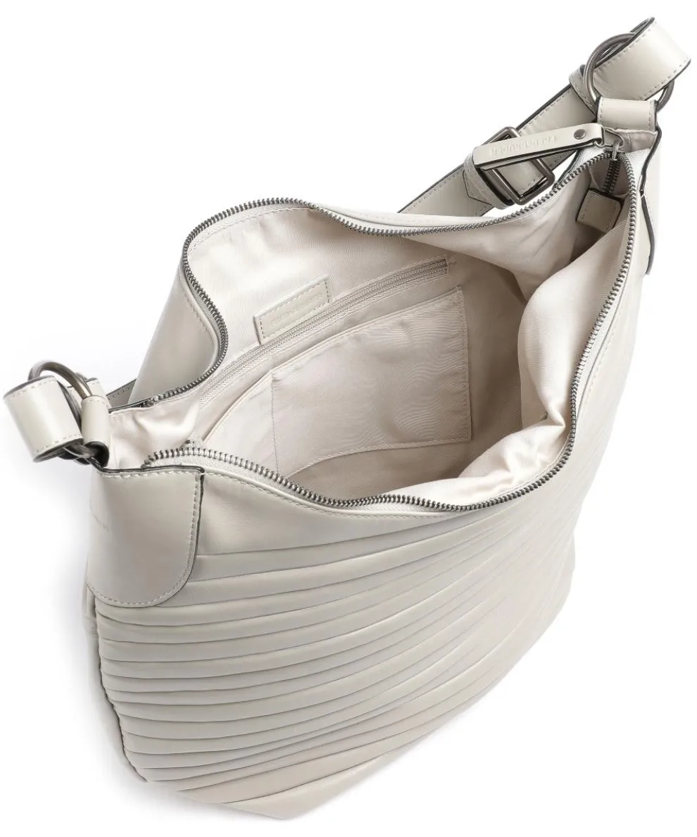 Tabily Beuteltasche fein genarbtes Leder beige/gelb