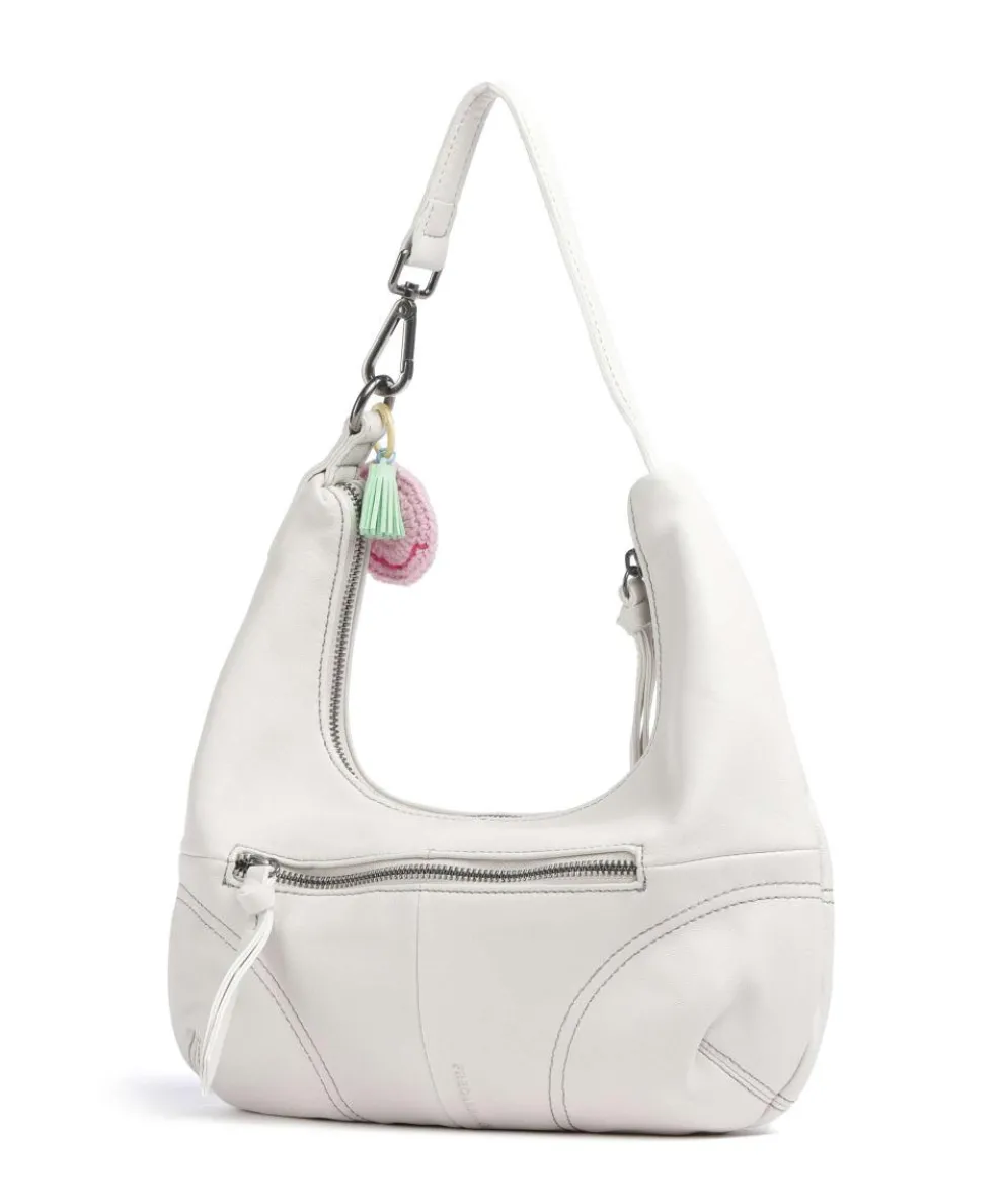 Take A Smile Beuteltasche Schafsleder elfenbein