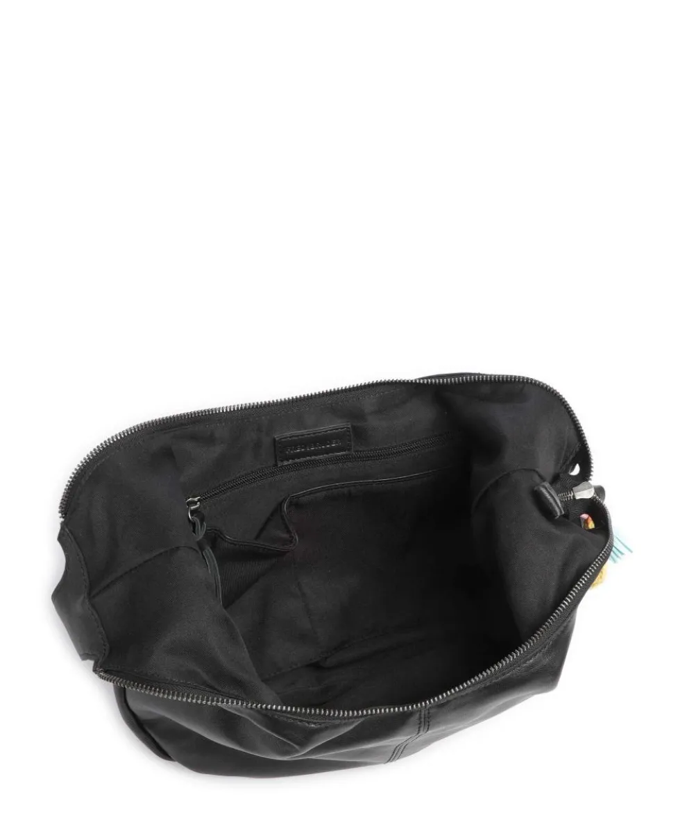 Take A Smile Beuteltasche Schafsleder schwarz