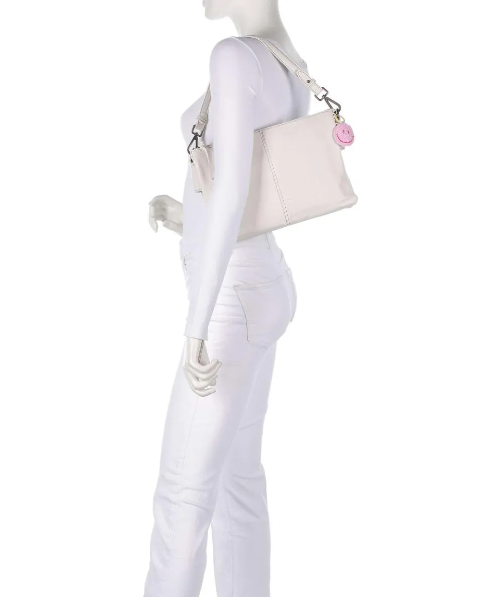 Take A Smile Umhängetasche Schafsleder elfenbein