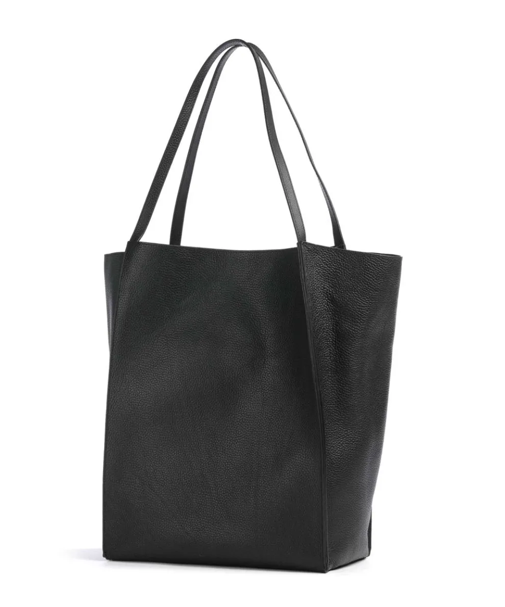 Tammila Shopper genarbtes Rindsleder schwarz