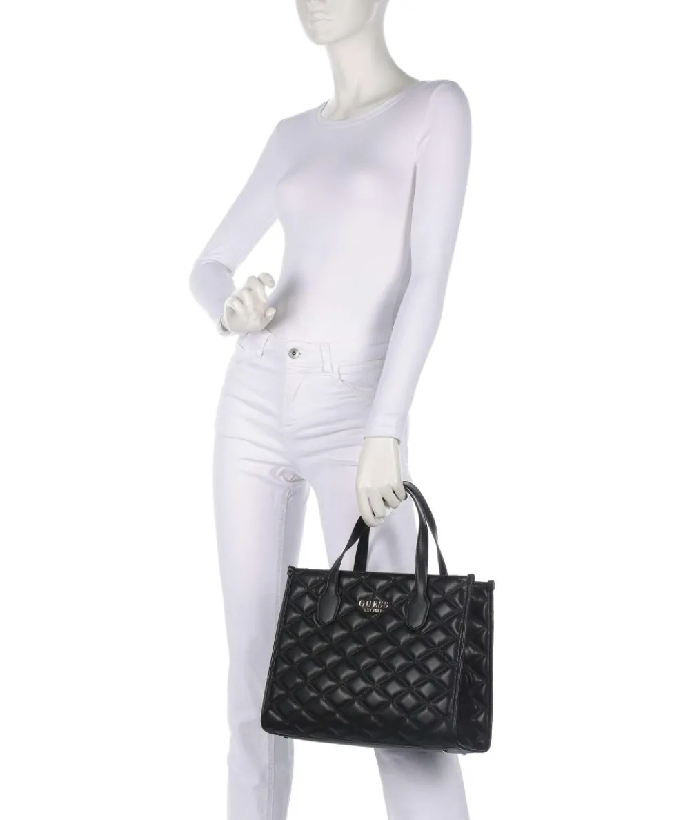 Tamsin Handtasche Lederimitat schwarz