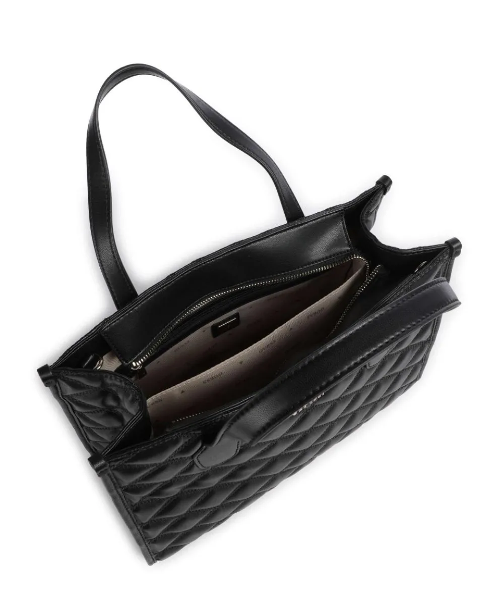 Tamsin Handtasche Lederimitat schwarz