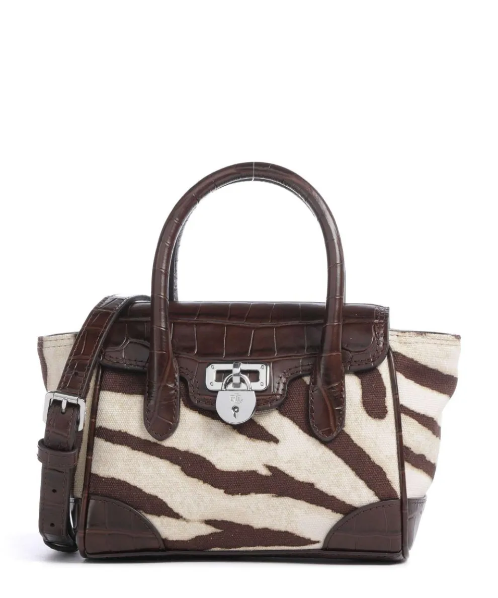 Tanner Small Handtasche Baumwolle braun/beige