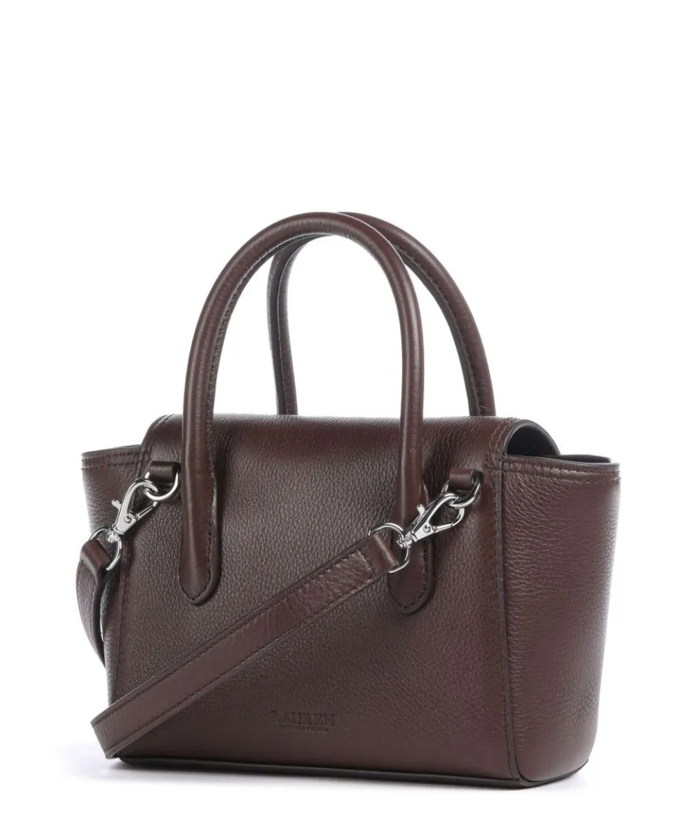 Tanner Small Umhängetasche genarbtes Rindsleder dunkelbraun