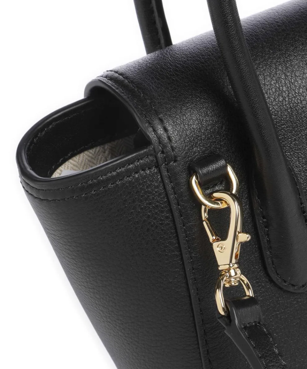 Tanner Small Umhängetasche genarbtes Rindsleder schwarz