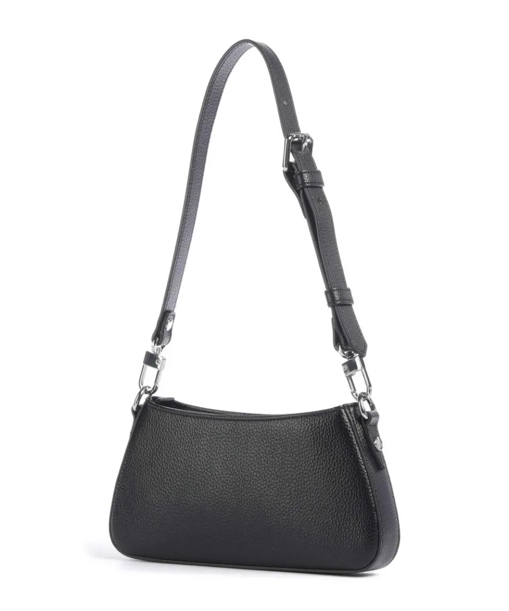Tasha Grain Schultertasche Lederimitat schwarz