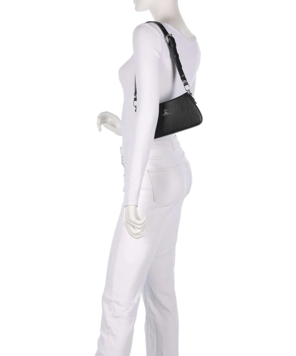 Tasha Grain Schultertasche Lederimitat schwarz