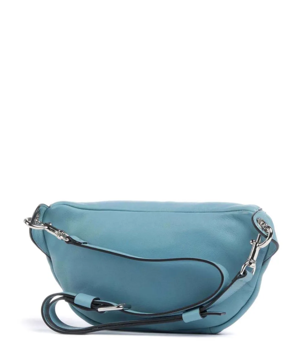 Tavia Sheep Natural Gürteltasche genarbtes Leder petrol