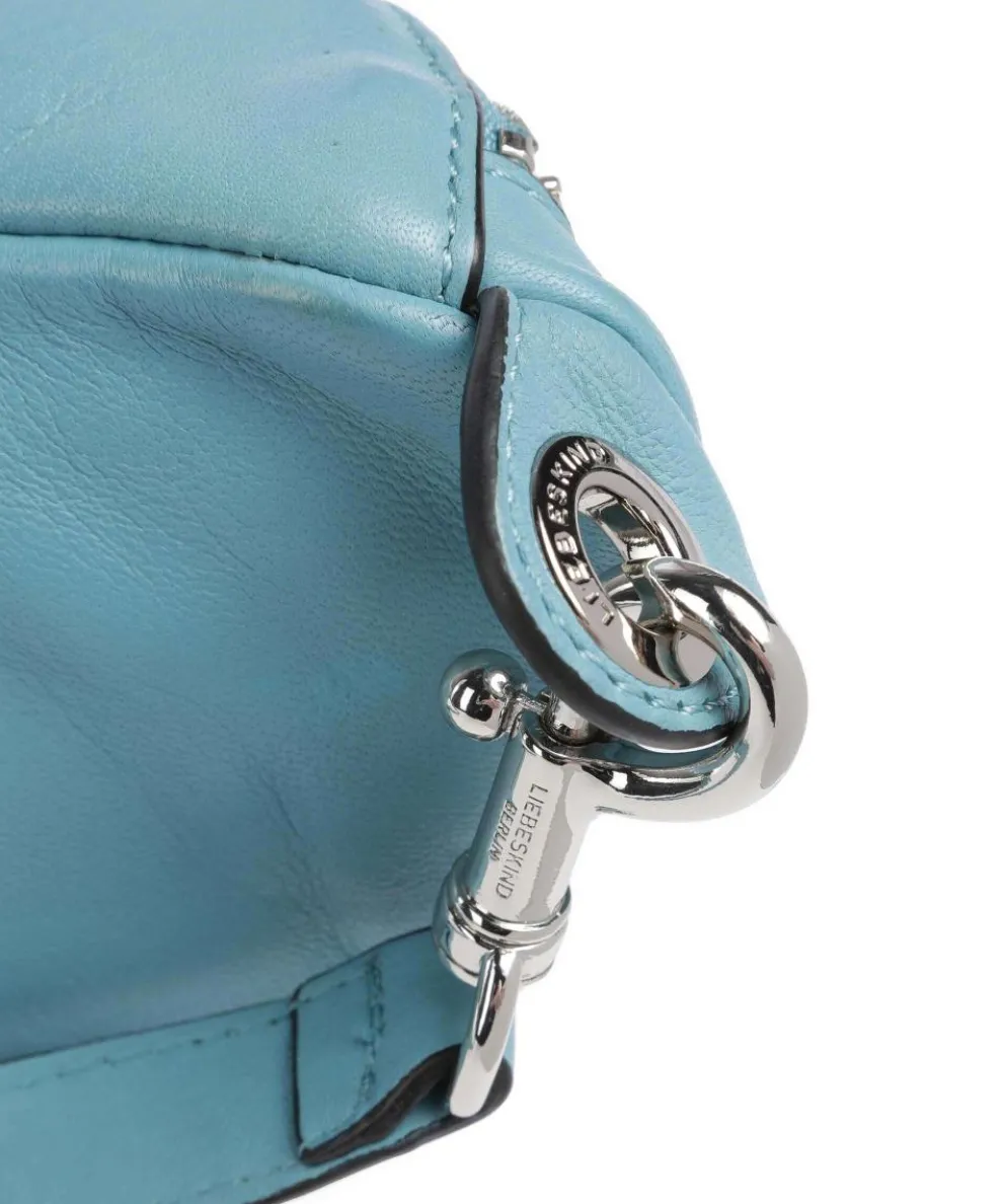 Tavia Sheep Natural Gürteltasche genarbtes Leder petrol