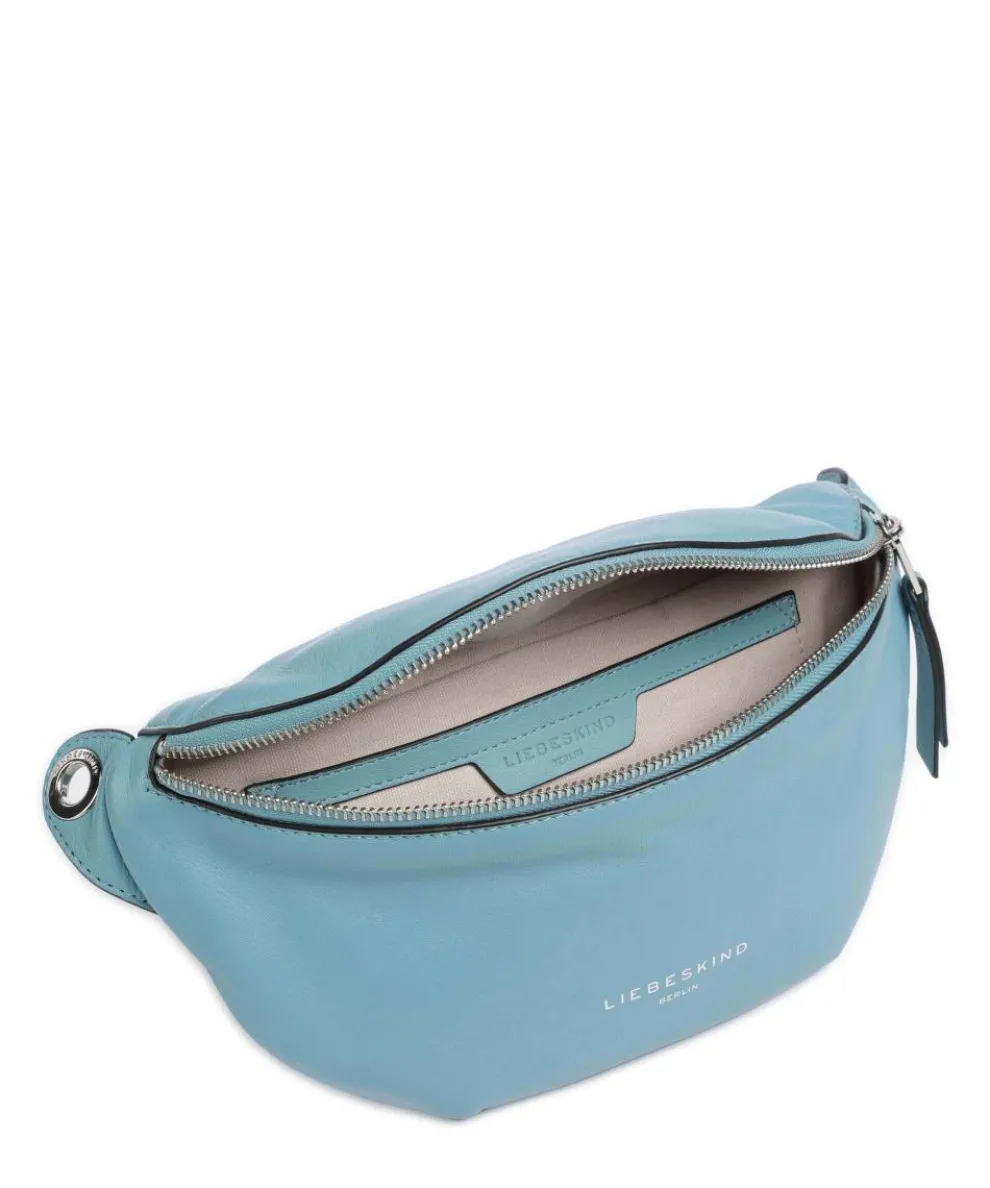 Tavia Sheep Natural Gürteltasche genarbtes Leder petrol