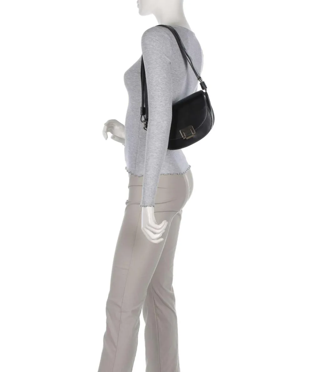 Taya S Schultertasche Kalbsleder schwarz