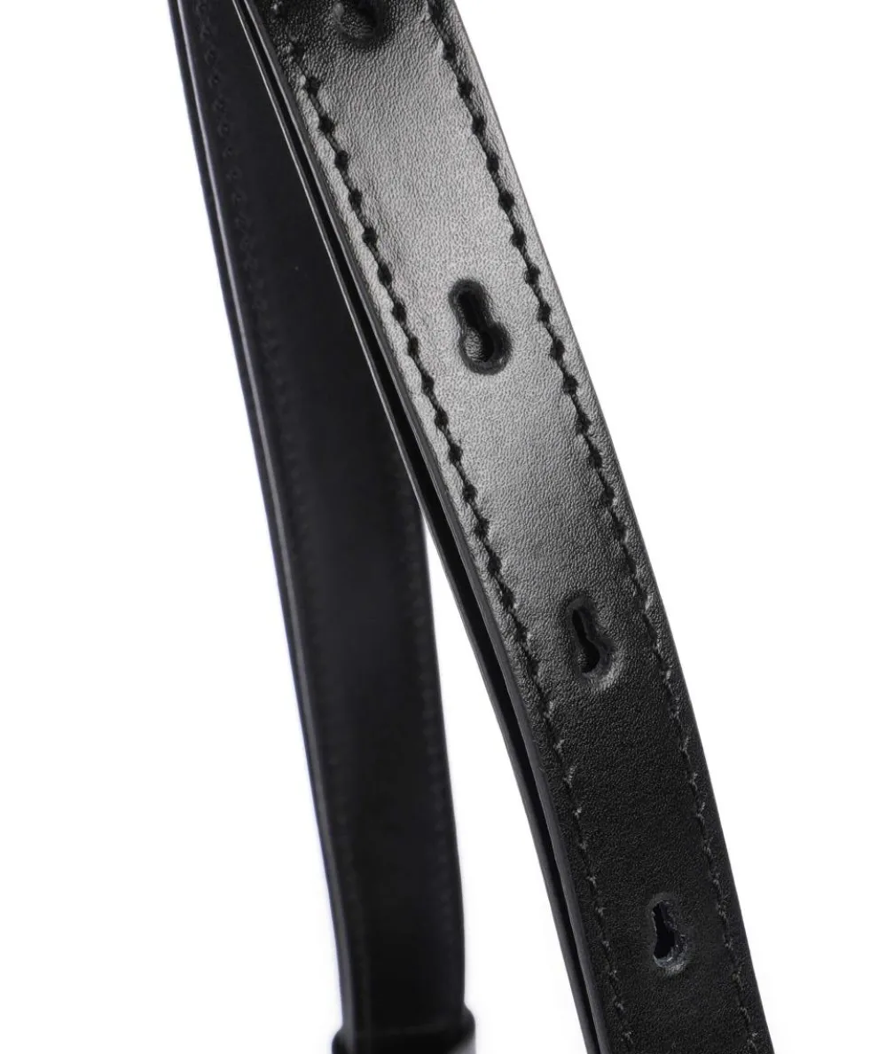 Taya S Schultertasche Kalbsleder schwarz