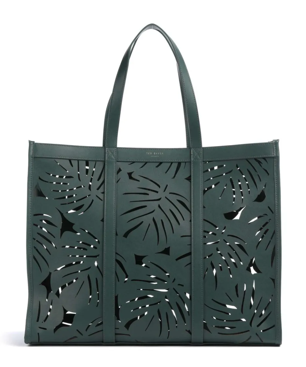 Leiian Shopper fein genarbtes Rindsleder dunkelgrün