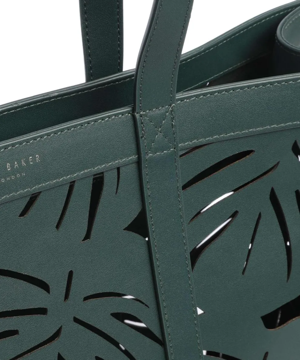 Leiian Shopper fein genarbtes Rindsleder dunkelgrün