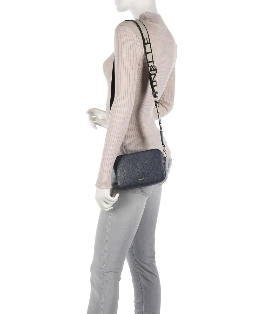 Tebe Umhängetasche genarbtes Leder navy