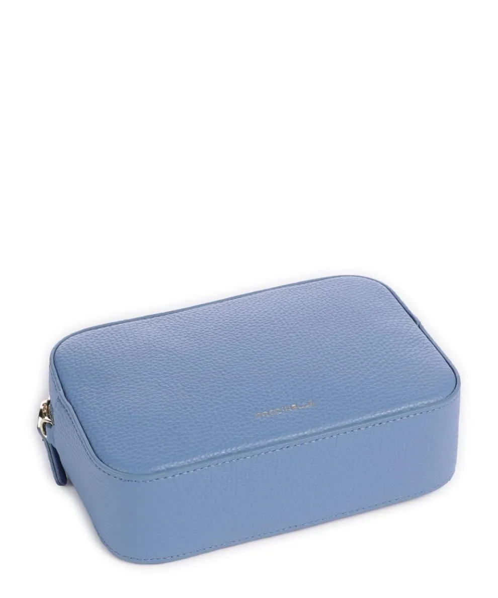 Tebe Umhängetasche genarbtes Leder blau