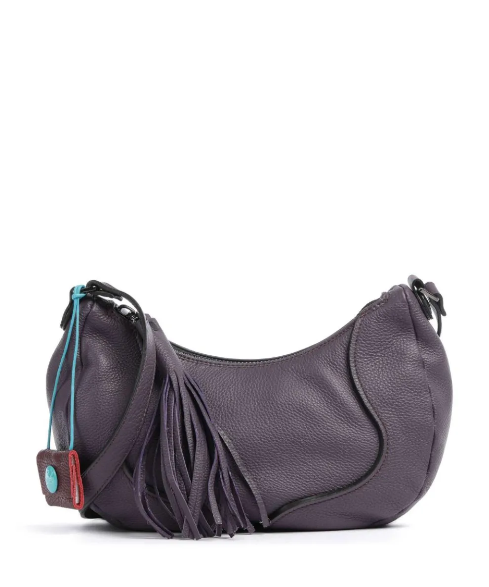 Texas Maite Schultertasche genarbtes Kalbsleder flieder