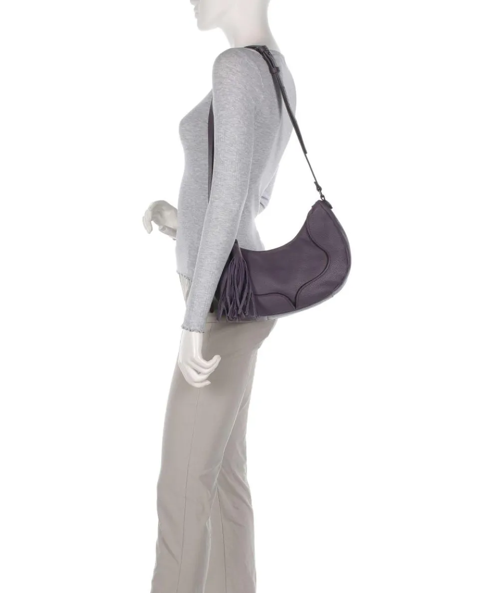 Texas Maite Schultertasche genarbtes Kalbsleder flieder