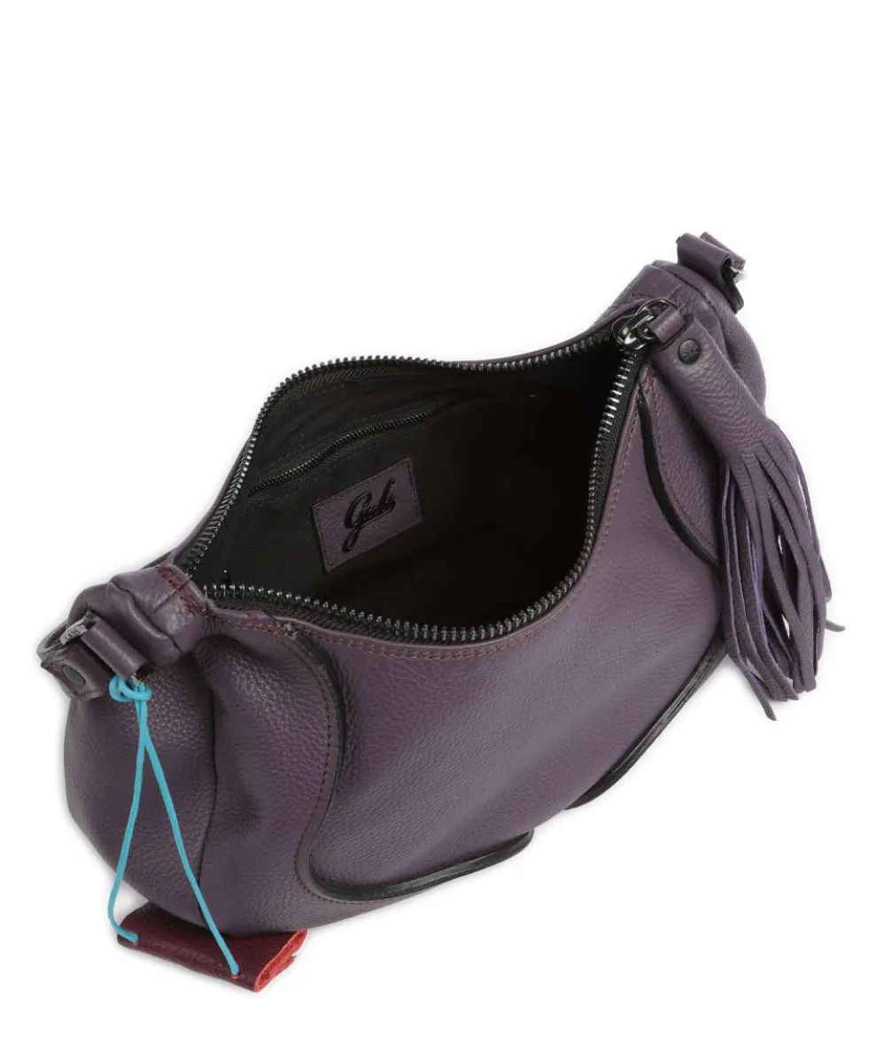 Texas Maite Schultertasche genarbtes Kalbsleder flieder