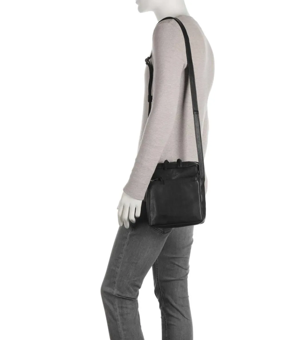 Bague M Umhängetasche weiches Rindsleder schwarz