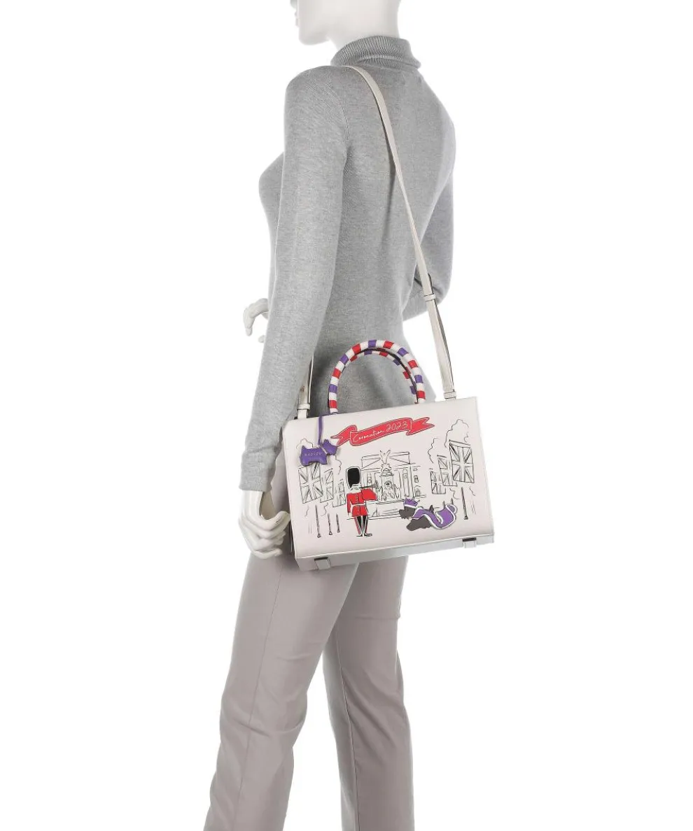 The Coronation Handtasche fein genarbtes Leder elfenbein