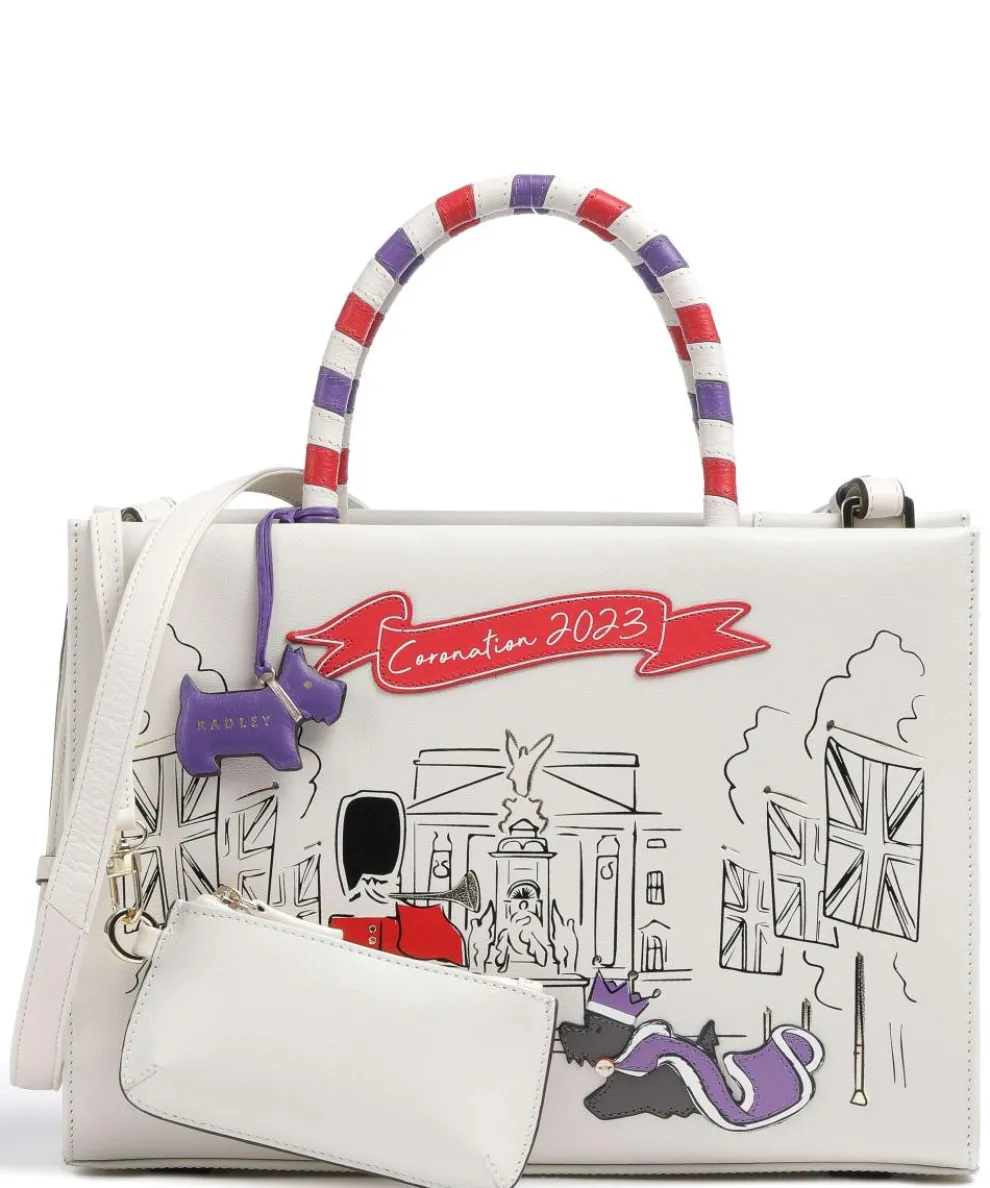 The Coronation Handtasche fein genarbtes Leder elfenbein