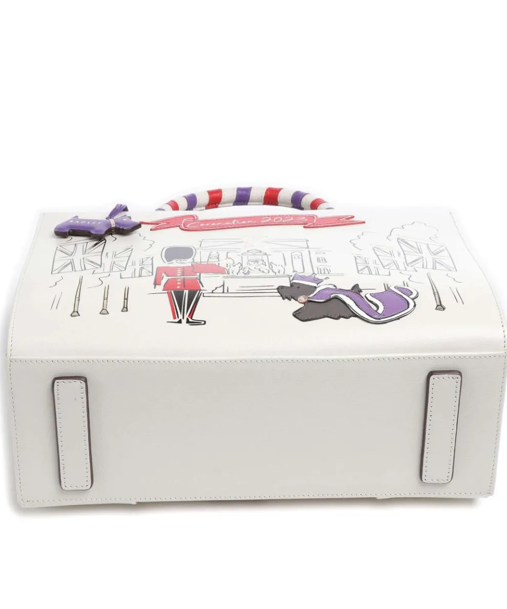 The Coronation Handtasche fein genarbtes Leder elfenbein