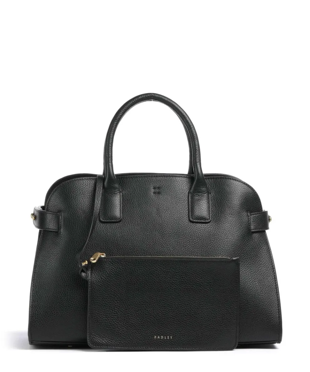 The Rathbone Handtasche genarbtes Rindsleder schwarz