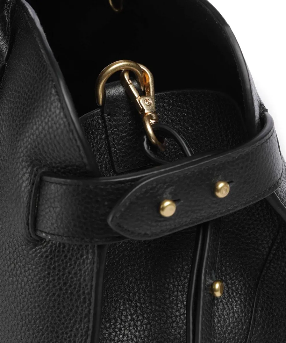 The Rathbone Handtasche genarbtes Rindsleder schwarz