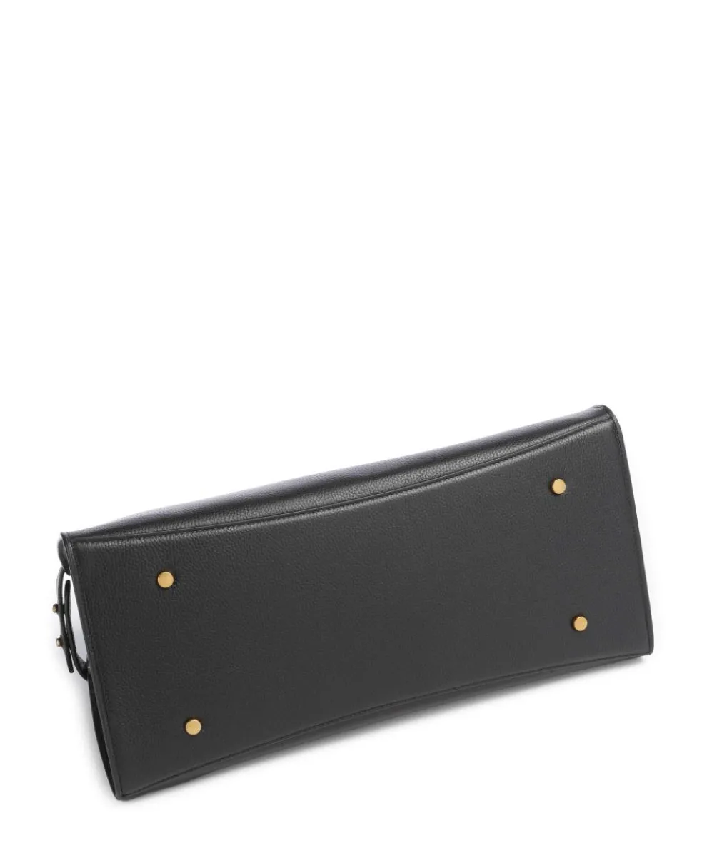 The Rathbone Shopper genarbtes Rindsleder schwarz