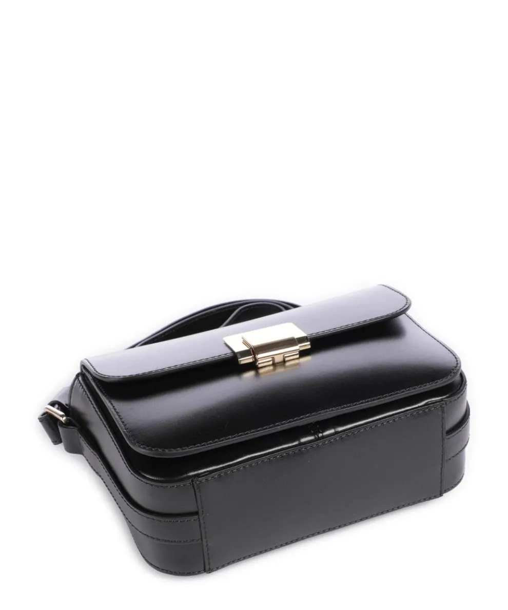 Thora S Umhängetasche Kalbsleder schwarz