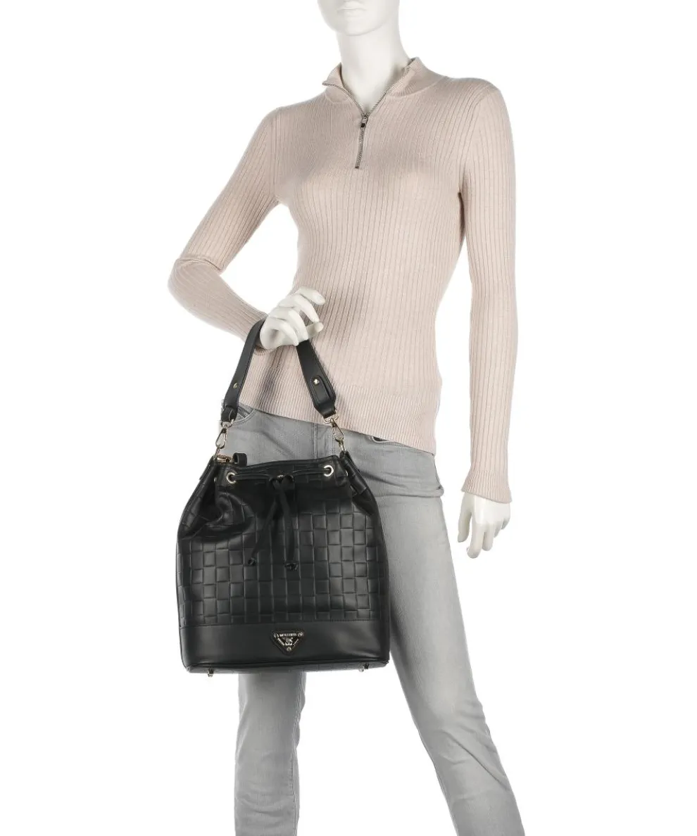 Tile Niesen Bucket bag fein genarbtes Kalbsleder schwarz