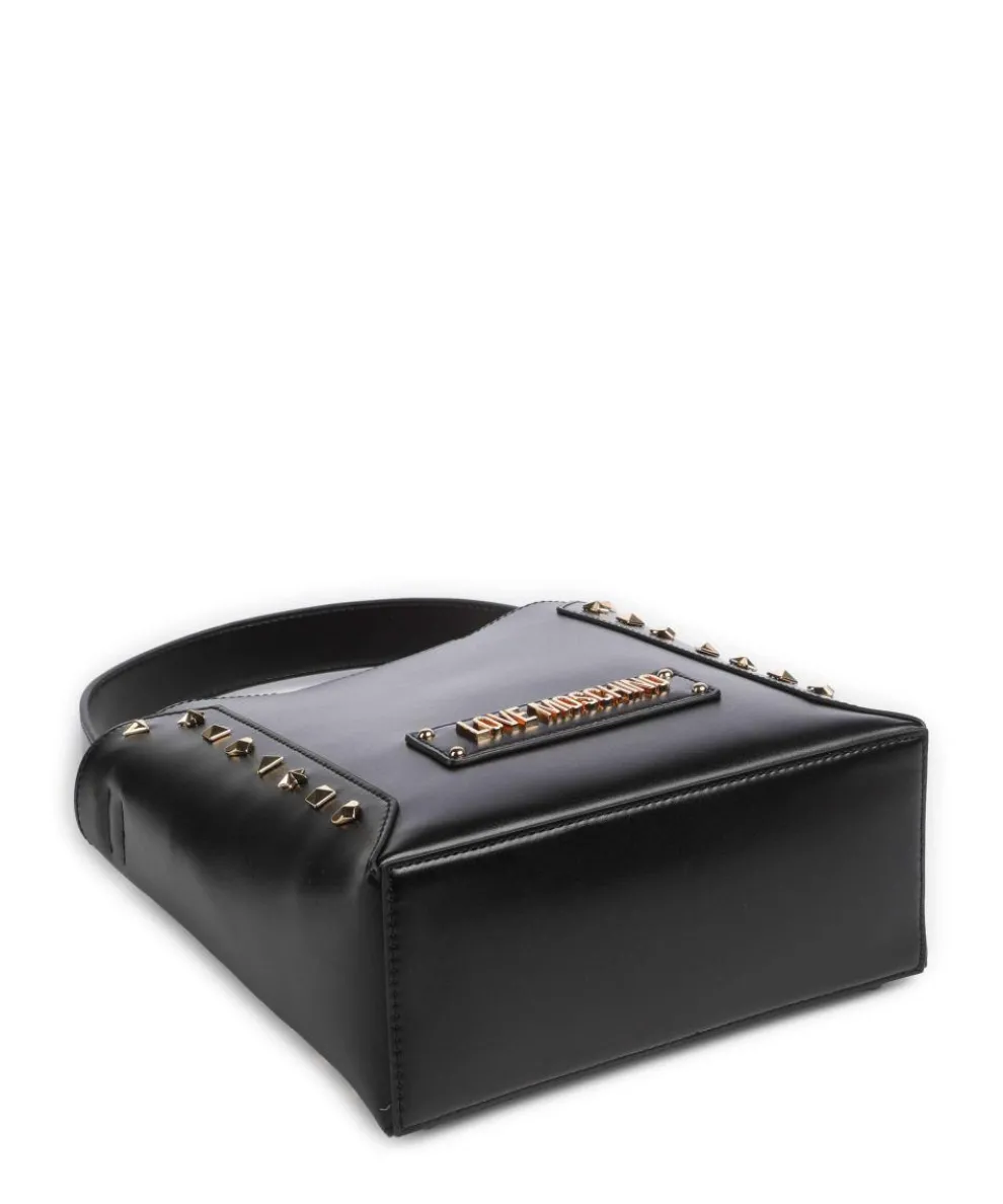 Timeless Handtasche Lederimitat schwarz