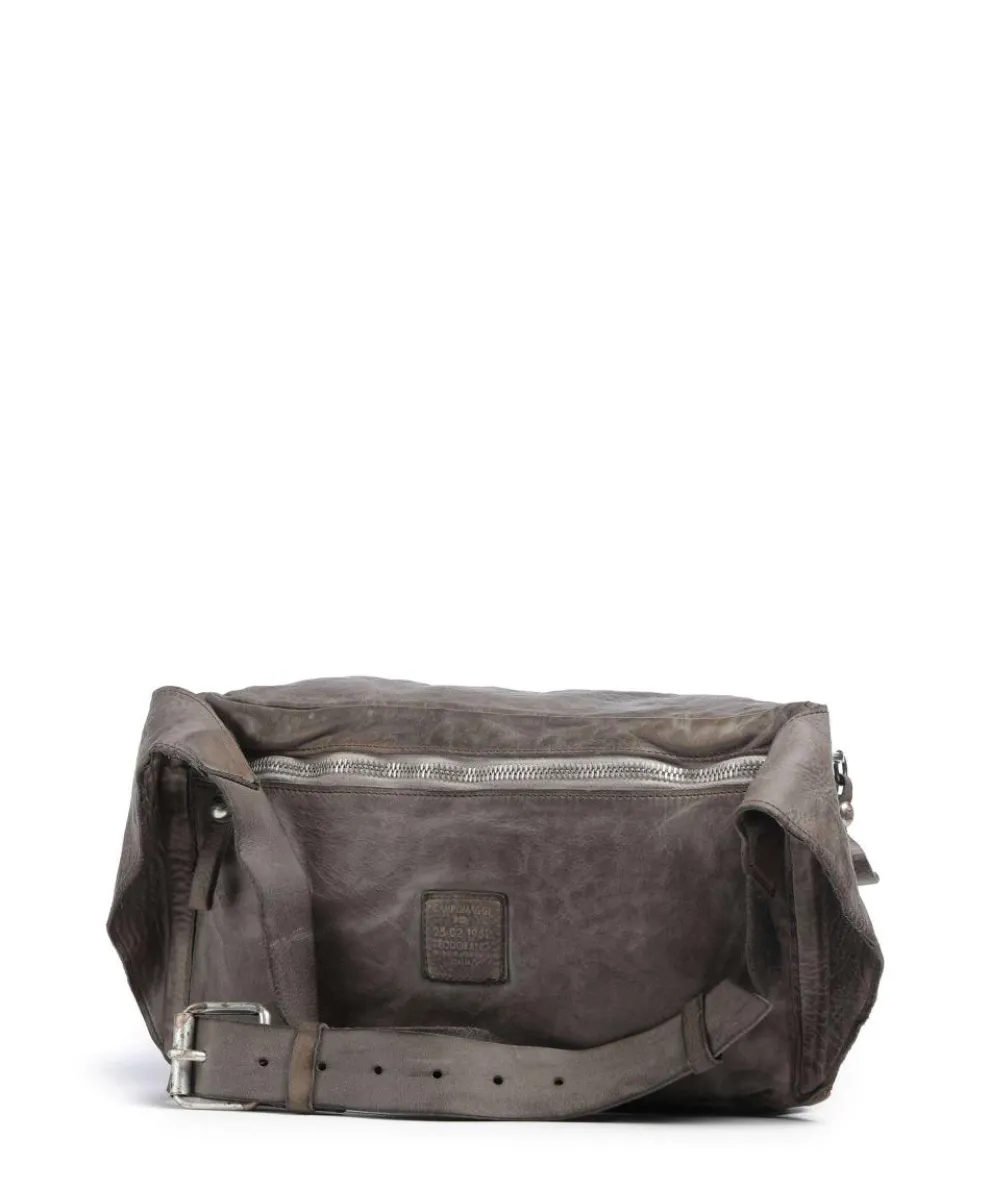 Umhängetasche genarbtes Rindsleder grau