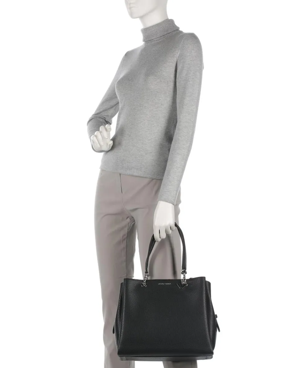 Annie Shopper Lederimitat schwarz