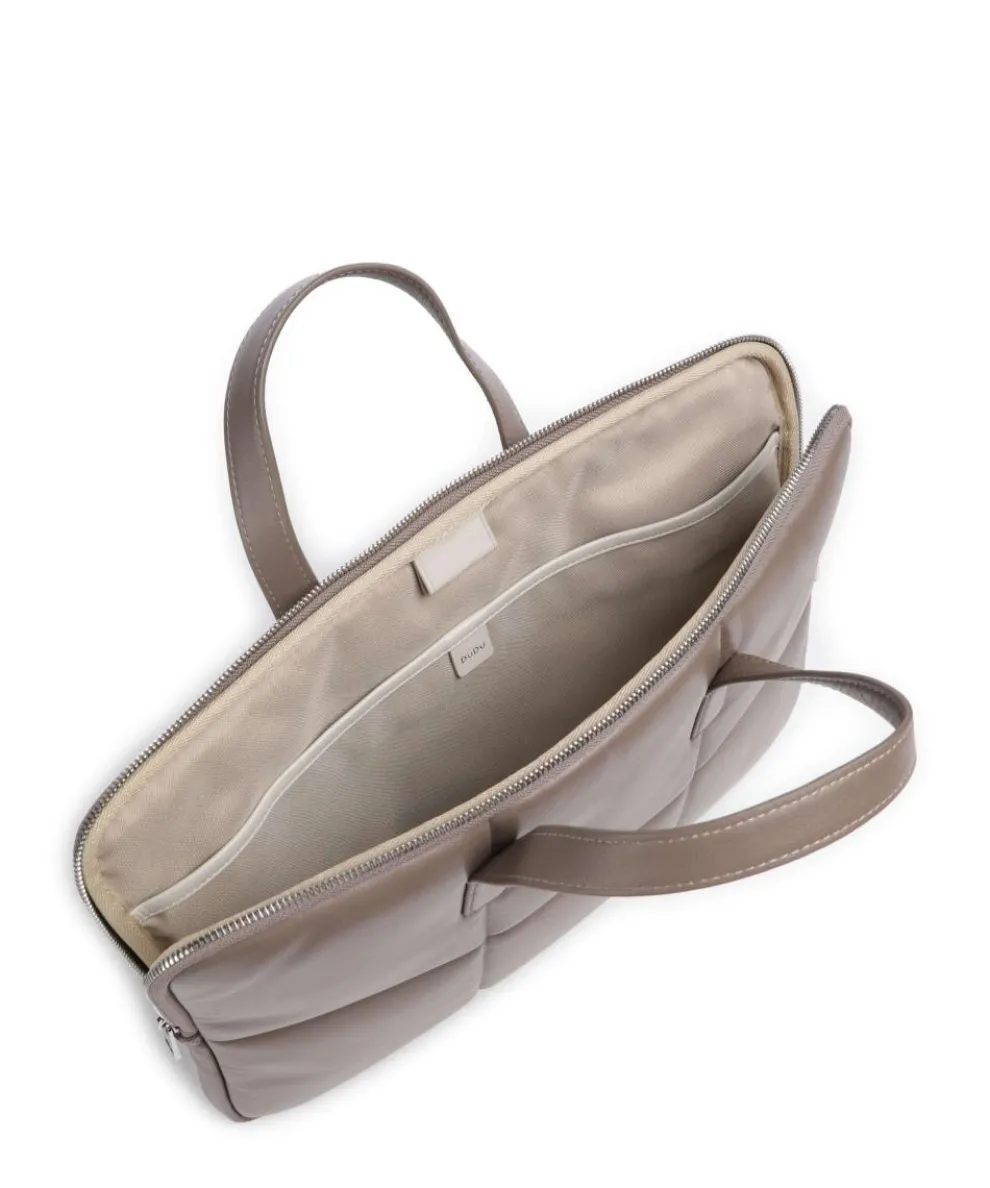 Togean Aktentasche 13″ fein genarbtes Leder taupe